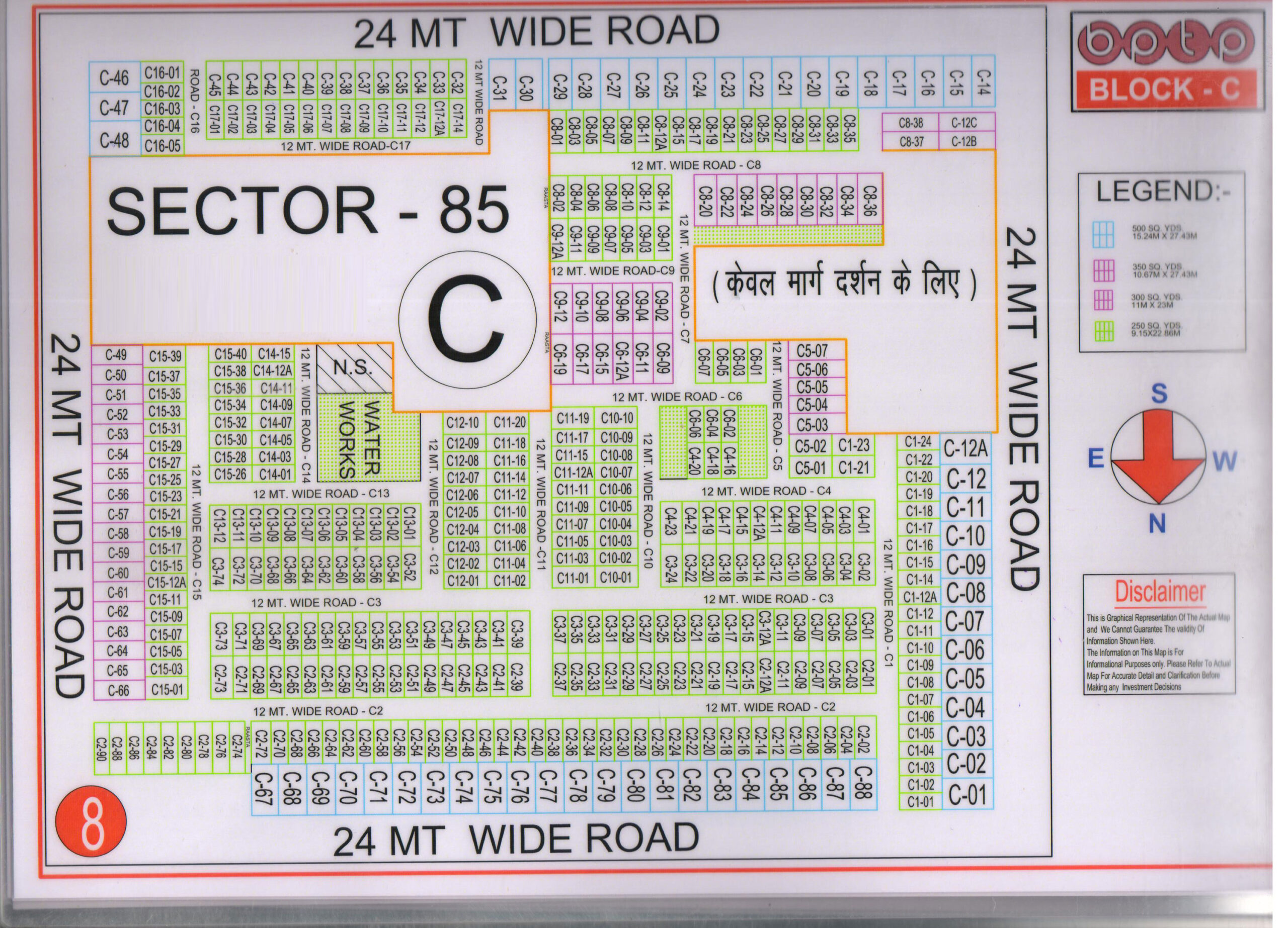 BPTP C Block Plots Map Map