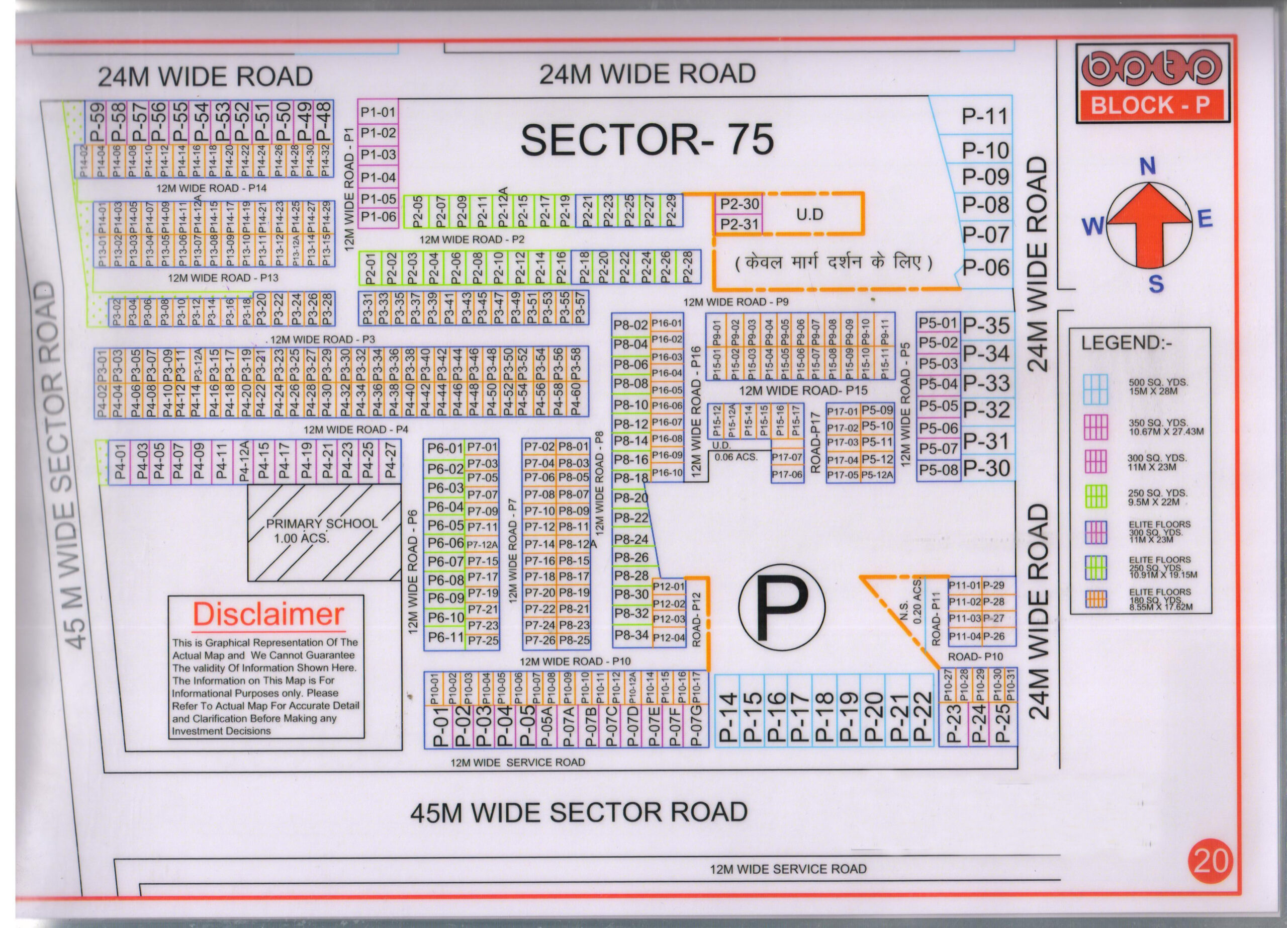 BPTP P Block Plots Map