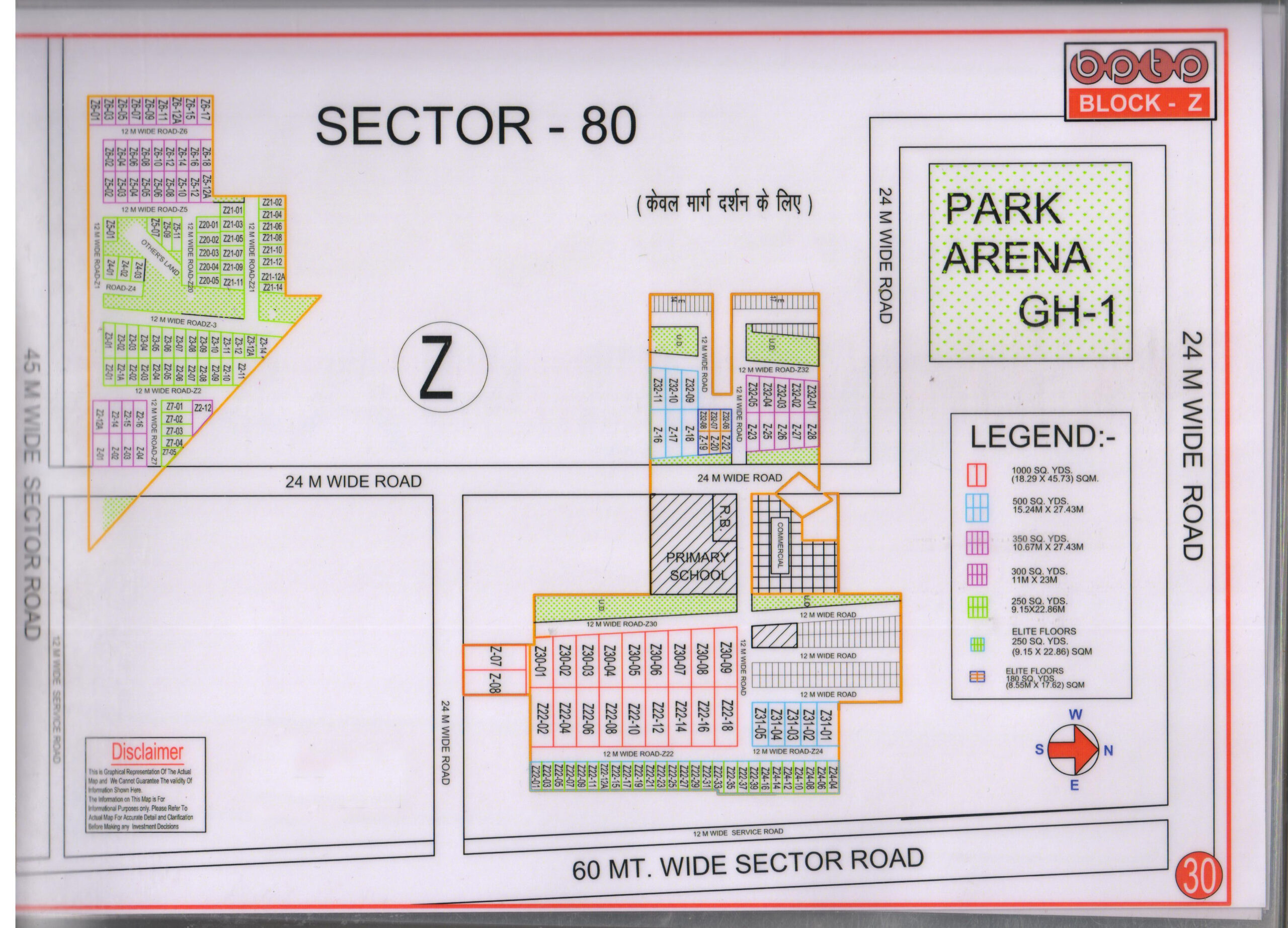 BPTP Z Block Plots Map