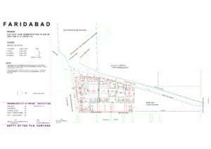 HUDA Sector 21C Faridabad Plots Map