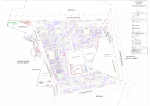 HUDA Sector 27 Gurgaon Plots Map