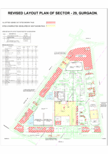 HUDA Sector 29 Gurgaon Plots Map