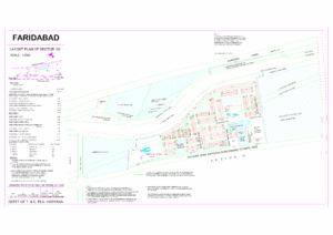 HUDA Sector 30 Faridabad Plots Map