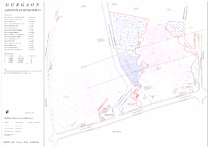HUDA Sector 54 Gurgaon Plots Map