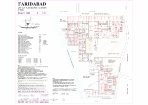 HUDA Sector 55 Faridabad Plots Map