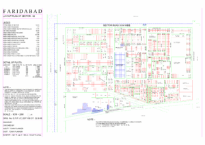 HUDA Sector 62 Faridabad Plots Map