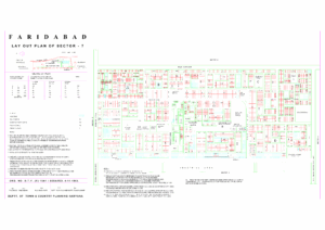 HUDA Sector 7 Faridabad Plots Map