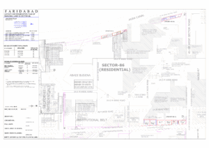HUDA Sector 86 Faridabad Plots Map