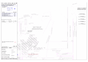HUDA Sector 87 Faridabad Plots Map