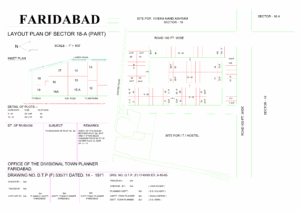 Huda Sector 18 Faridabad Plot Map