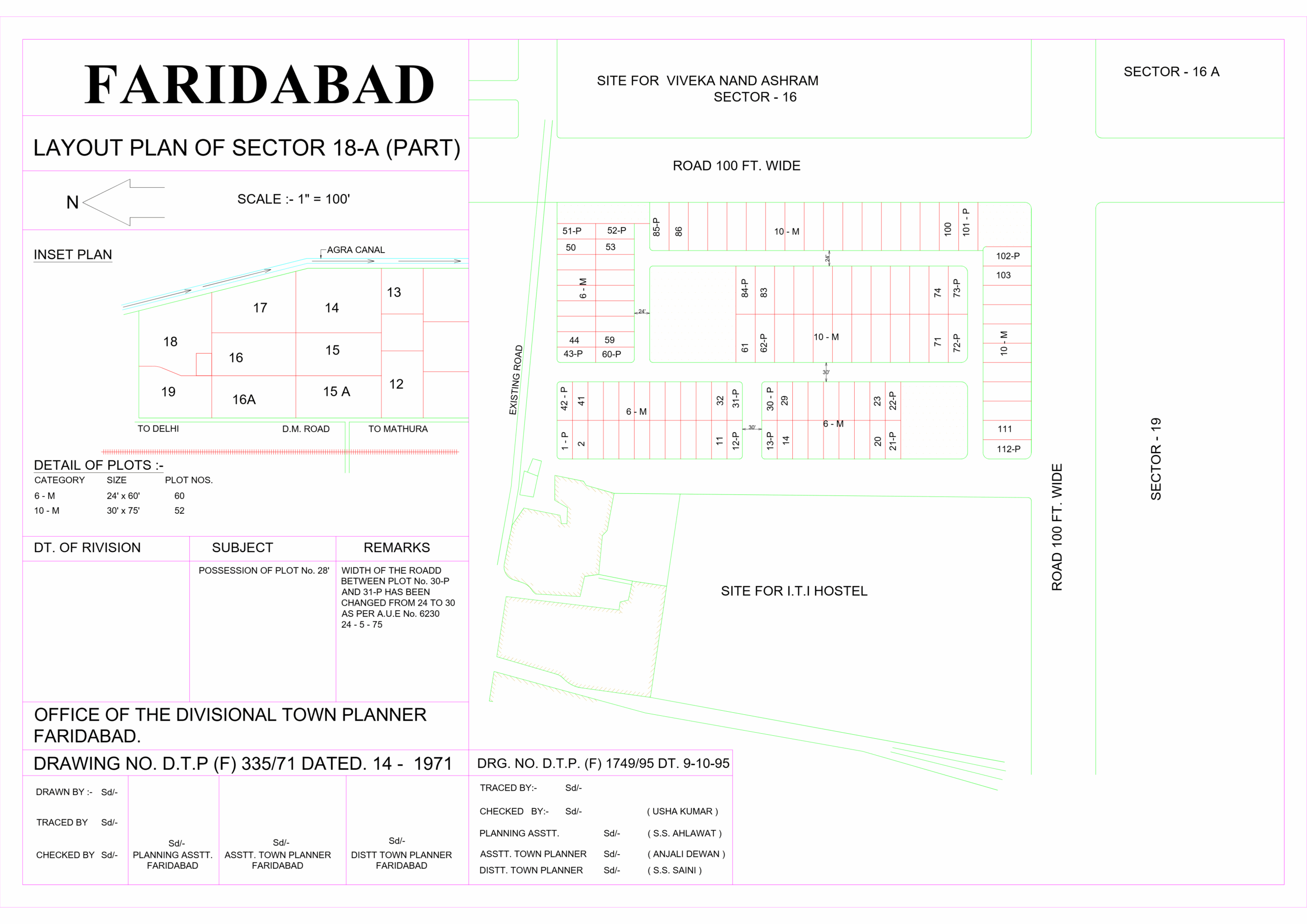 Huda Sector 18 Faridabad Plot Map