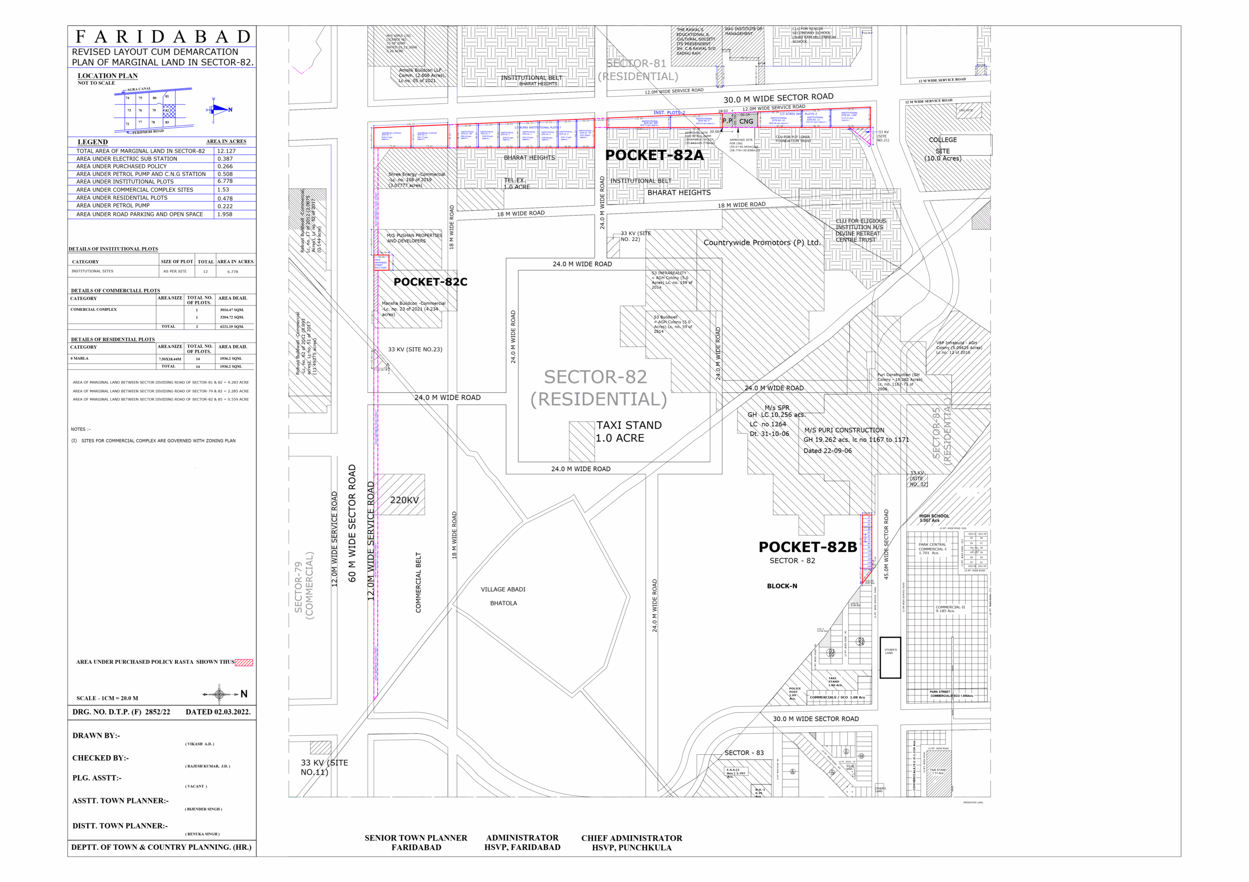 Huda Sector 82 Faridabad Plot Map